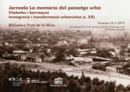 Cartell jornada barraques i chaboles La memòria del paisatge urbà