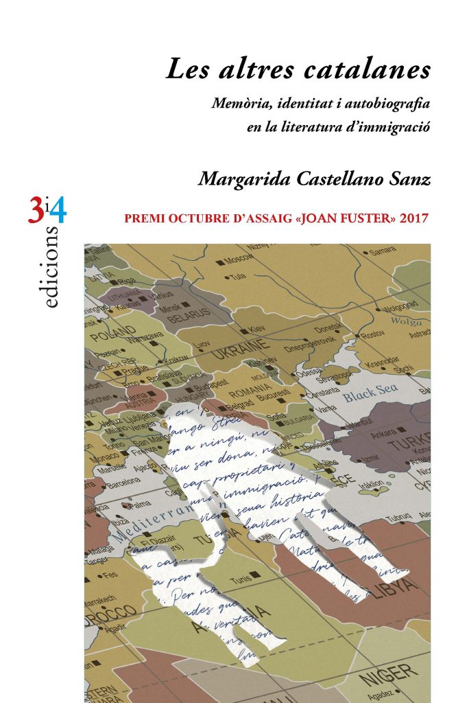 TÍTOL LES ALTRES CATALANES AUTOR: MARGARIDA CASTELLANO ISBN 9788416789993 DATA DE PUBLICACIÓ 01/04/2018 EDITORIAL TRES I QUATRE Els moviments migratoris que han travessat el segle XX han donat lloc en la literatura catalana a un seguit de textos singulars, nous, potser inesperats. Textos que formen part d’un cos d’escrits que ens recorda que les identitats són múltiples i que a les escletxes d’allò que és hegemònic sorgeixen aportacions culturals, socials i de gènere, que ens ajuden a entendre millor les noves textures de la societat. Amb aquest assaig es presenta l’obra de quatre escriptores catalanes d’origen immigrant que, mitjançant els seus escrits autobiogràfics, amplien el significat de la identitat catalana al segle XXI. Es tracta d’unes novel·les que comparteixen arrels amb la literatura postcolonial i que ens parlen d’espais fronterers i processos d’hibridació. De la mà d’Agnès Agboton, Asha Miró, Laila Karrouch i Najat El Hachmi ens endinsarem en els processos de construcció de la identitat des d’un punt de vist femení, transnacional i multicultural.