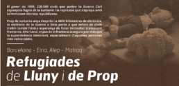 Cartell de l'exposició refugiades de lluny i de prop