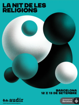 Cartell de l'esdeveniment Nit de les Religions, celebrat a Barcelona. AUDIR 2020
